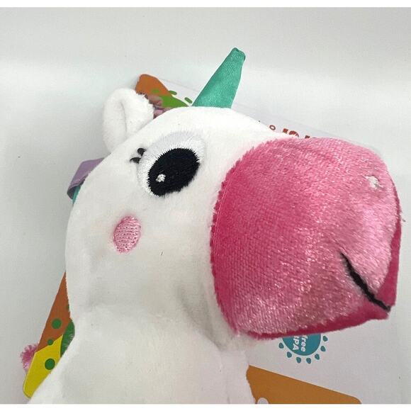 Bright Starts Sparkle & Shine Unicorn Rattle Teether On-the-GO Toy NWT - Picture 4 of 8